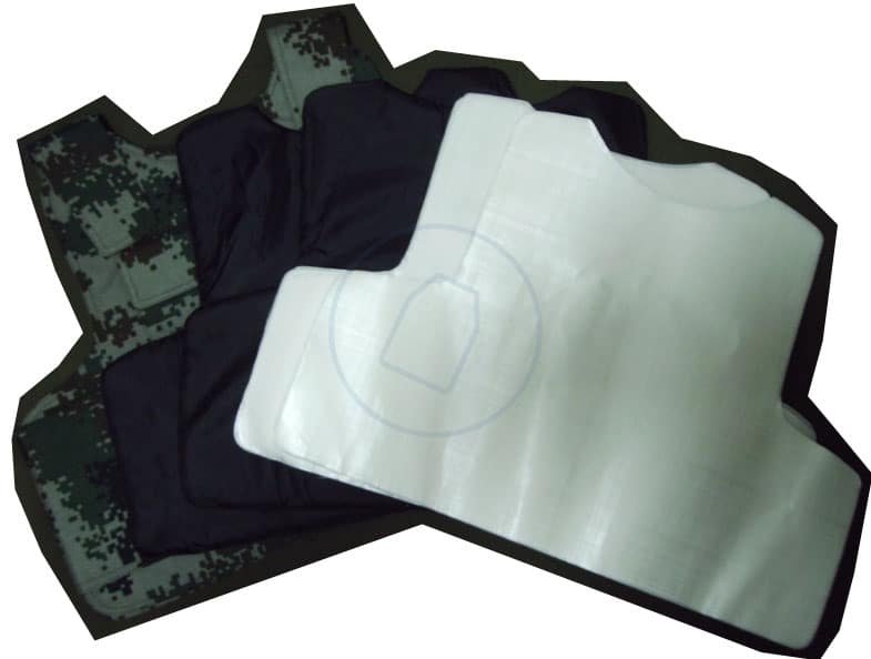 UHMWPE UD fabric panel construction detail